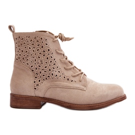 Botas con pala calada S.Barski Beige Claro