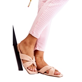 Pantuflas clásicas de ante para mujer Rosa rosado