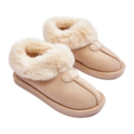 Zapatillas slip-on de mujer con aislamiento beige claro Zapatillas slip-on de mujer con aislamiento beige claro