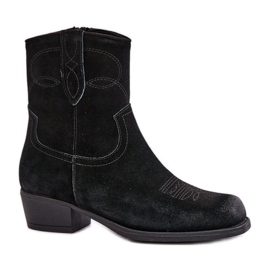 Sergio Leone Botas cowboy de mujer negras negro