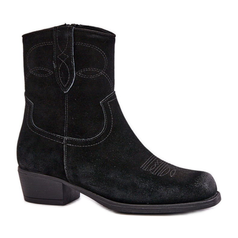 Sergio Leone Botas cowboy de mujer negras negro