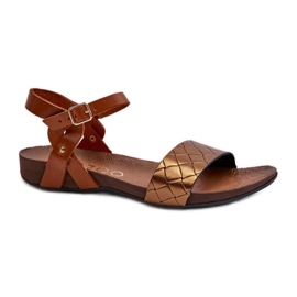 Sandalias mujer piel Zazoo Cobre marrón Sandalias mujer piel Zazoo Cobre marrón