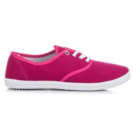 Zapatillas New Age con cordones rosa