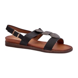 Sandalias de mujer con adornos Sergio Leone Negro Sandalias de mujer con adornos Sergio Leone Negro