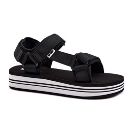 Sandalias con plataforma mujer Lee Cooper Negro/Blanco