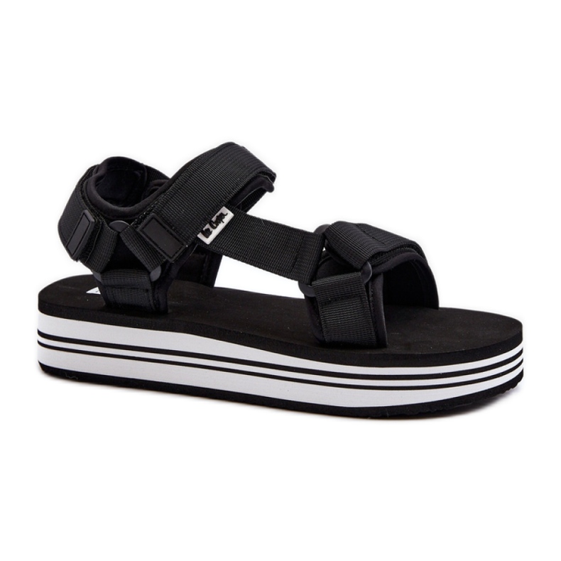 Sandalias con plataforma mujer Lee Cooper Negro/Blanco Sandalias con plataforma mujer Lee Cooper Negro/Blanco