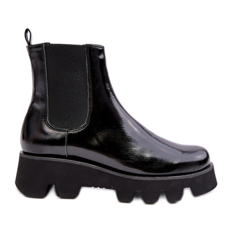Laura Messi Botines planos de mujer negro