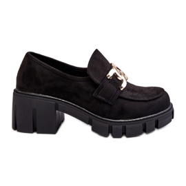 Zapatos de mujer de tacón con decoración en Negro