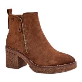 Botines de mujer con aislamiento marrón