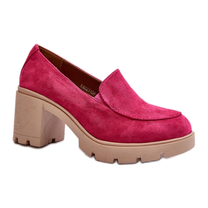 Zapatos de mujer con tacón y plataforma Fucsia rosado