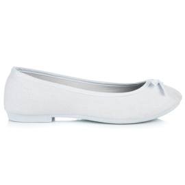 New Age Bailarinas deportivas con lazo blanco New Age Bailarinas deportivas con lazo blanco