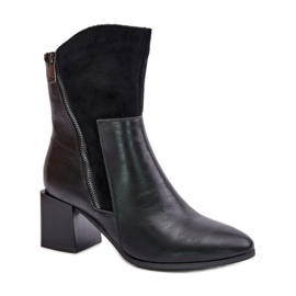 Botas aislantes de tacón para mujer Negro