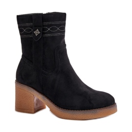 Botas aislantes de tacón para mujer Negro