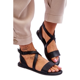 Sandalias tiras mujer Big Star Negro