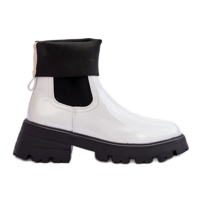 Step in style Botas Chelsea Modelo Pavo DES925M Blanco Lakier - Paso con estilo