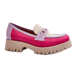 Mocasines de mujer Zazoo Beige multicolor