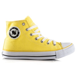 New Age Zapatillas altas atadas amarillo New Age Zapatillas altas atadas amarillo