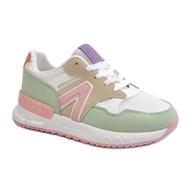 Zapatillas de mujer con estilo en la plataforma multicolor.