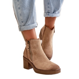 Botines de mujer con aislamiento beige