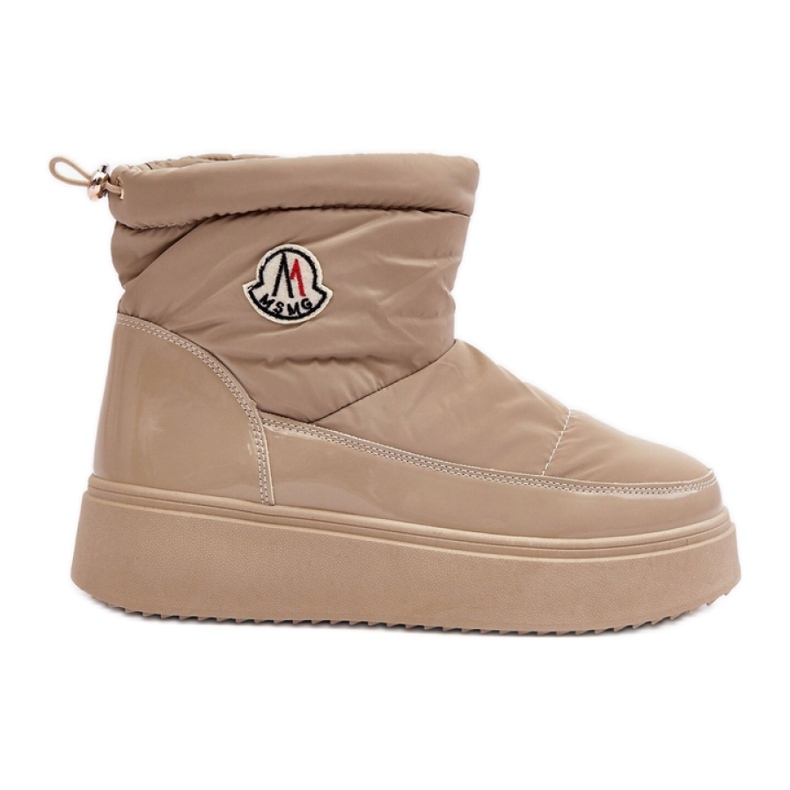 Botas de nieve mujer plataforma beige