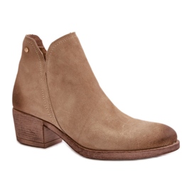 Botas Mujer Zazoo Ante Beige