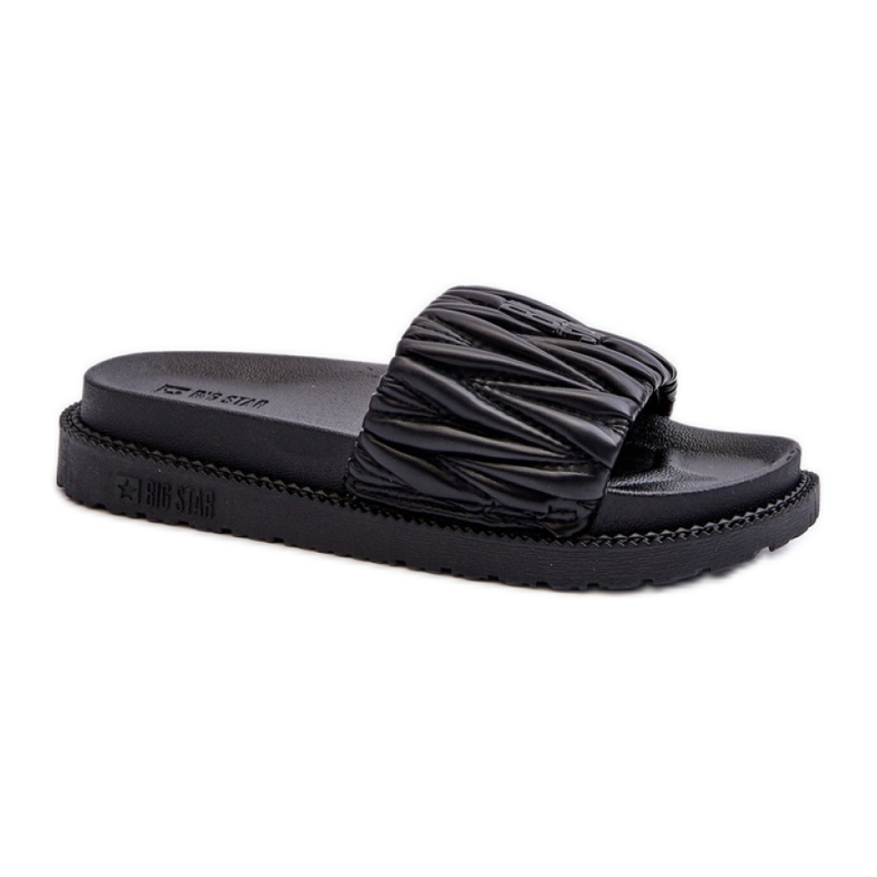 Chanclas de mujer con volantes Big Star Black negro