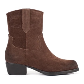 Botas cowboy de piel marrón de Sergio Leone
