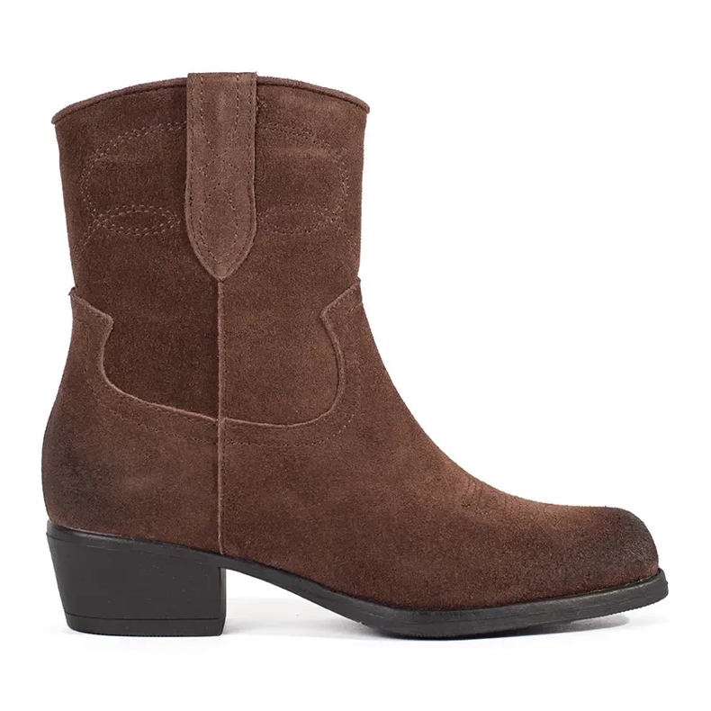 Botas cowboy de piel marrón de Sergio Leone