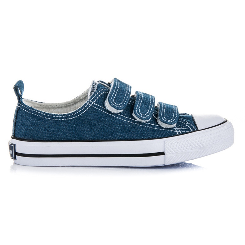 American Club Zapatillas vaqueras con velcro azul