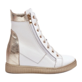 Zazoo Zapatillas cuña blancas blanco