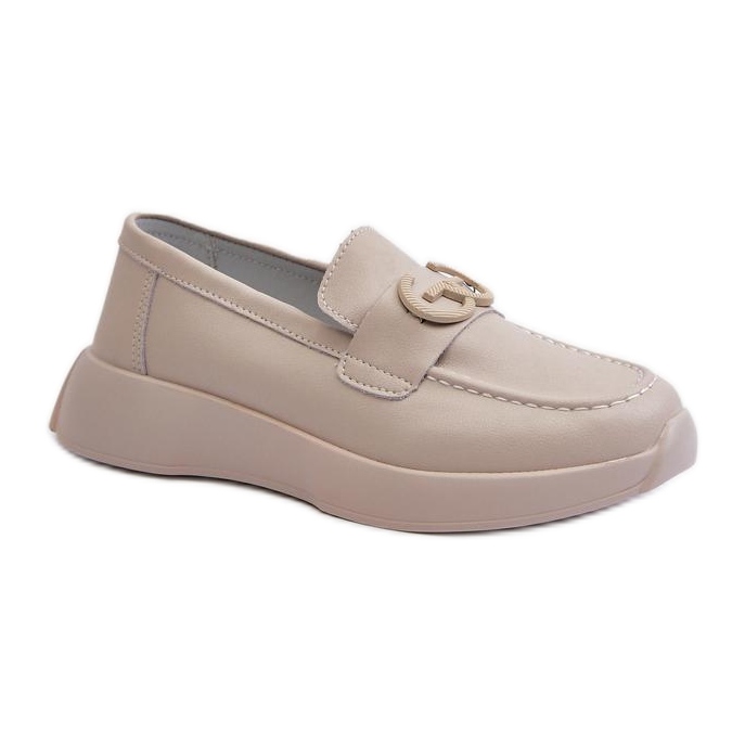 Mocasines Mujer Piel S.Barski Beige