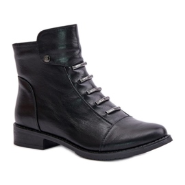Jezzi Botas aislantes de mujer con tacón plano, negro