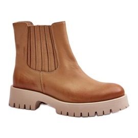 Botines slip-on de mujer Lewski Brown marrón