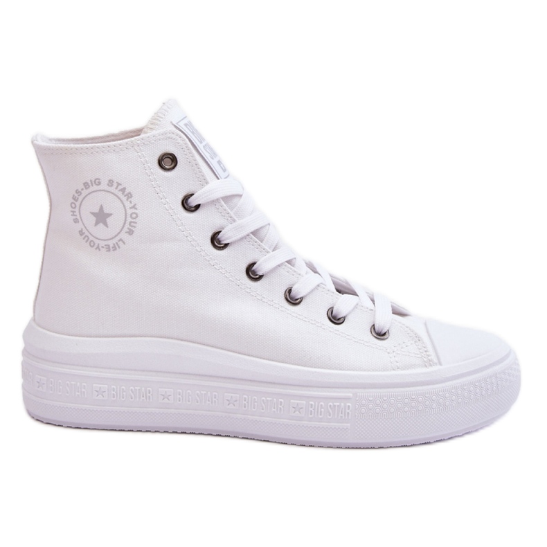 Zapatillas altas de mujer Big Star blancas blanco Zapatillas altas de mujer Big Star blancas blanco