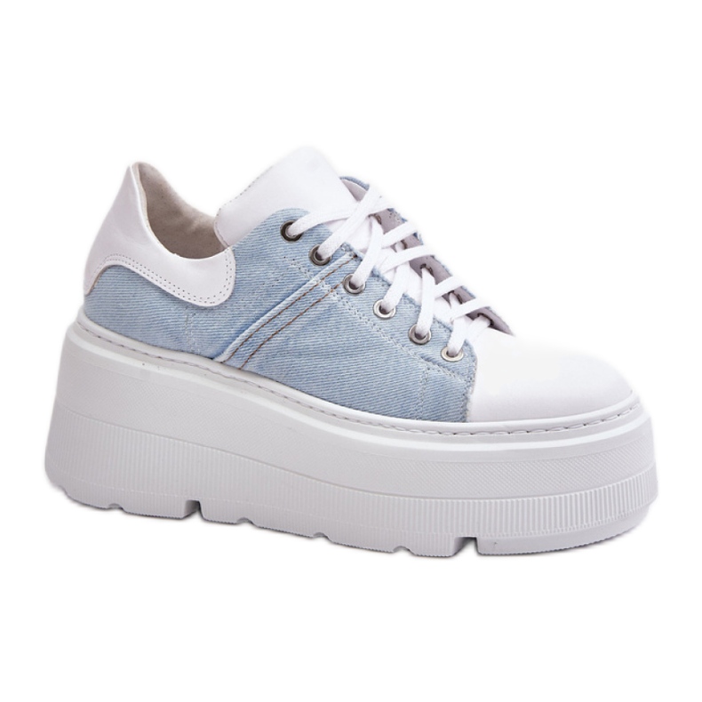 Zapatillas deportivas con plataforma blanca Lewski blanco