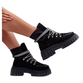 Step in style Botines Modelo Acorn 88-65 Ante Negro - Pisa con estilo