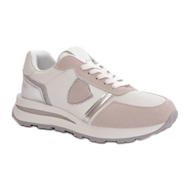 Zapatillas Deportivas Mujer Con Purpurina Blanco