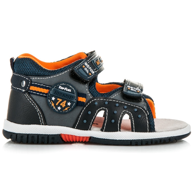 American Club Sandalias niño velcros azul