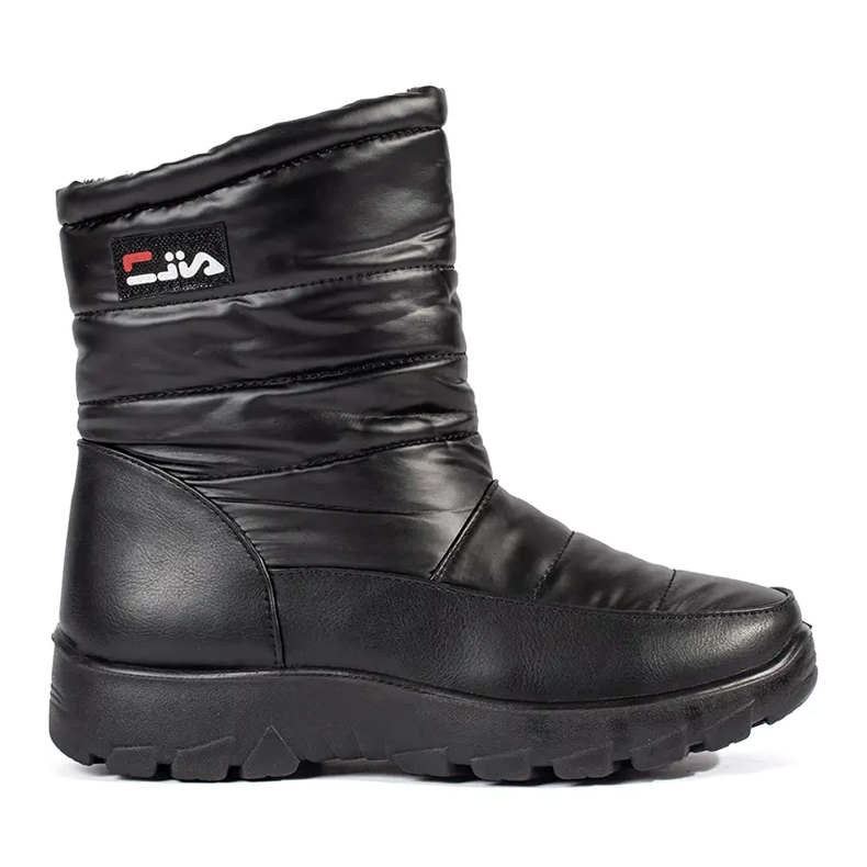 Botas de nieve negras para mujer negro