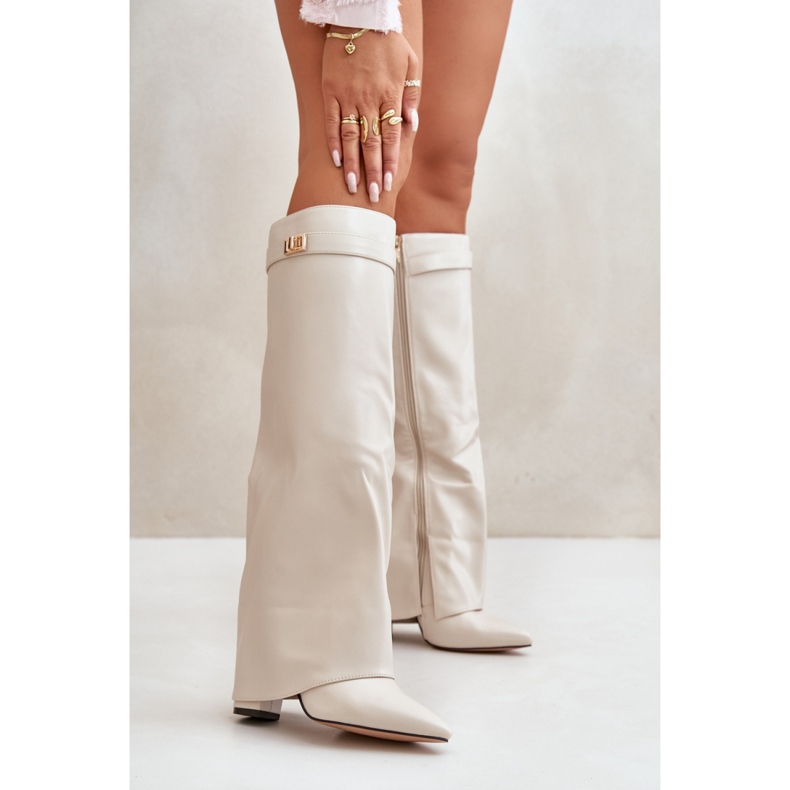 Step in style Botas Modelo Avamora CLS-296 Beige Claro - Pisa con estilo