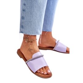 Step in style Sandalia Chanclas Modelo Termen W-78 Violeta - Pisa con estilo púrpura