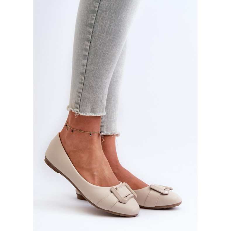 Step in style Bailarina Modelo Cadwenla 9988-69 Beige Claro - Pisa con estilo