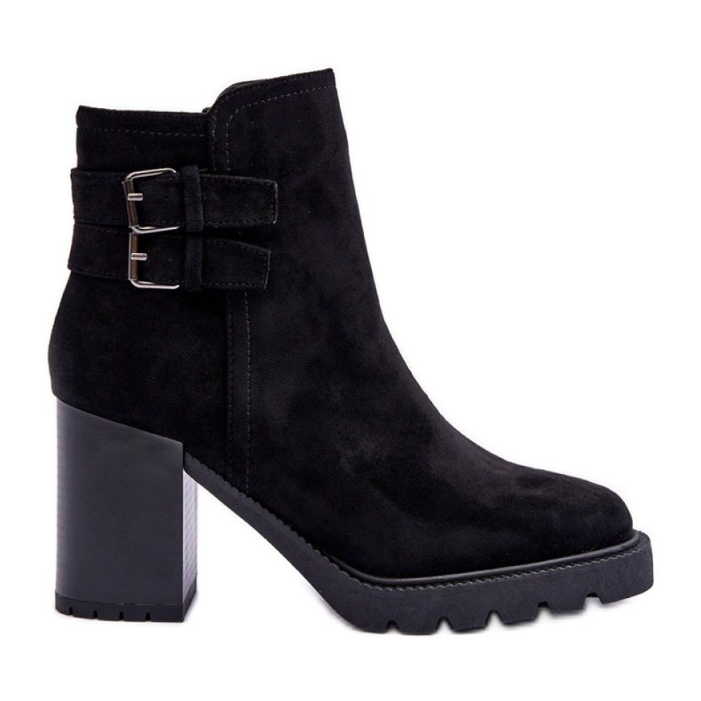 Step in style Botas Modelo Makeline H8-526 Ante Negro - Paso con estilo