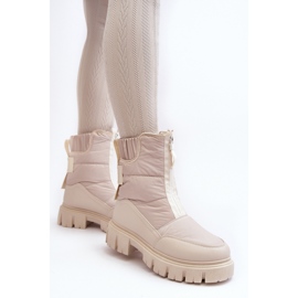 Step in style Botas de nieve Modelo Hixe 34635 Beige Claro - Pisa con estilo