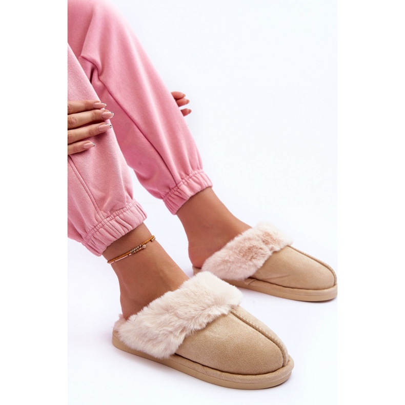 Step in style Pantuflas Modelo Pinky BO-609 Beige Claro - Pisa con estilo