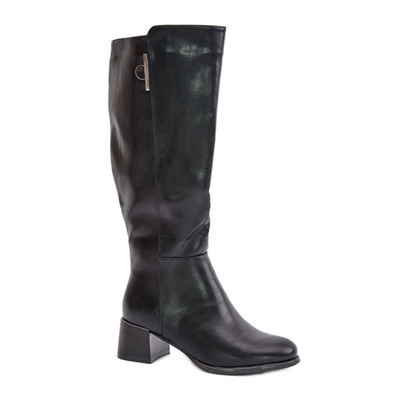 Step in style Botas Modelo Izanae RMR2481-3 Piel Negra - Paso con estilo negro