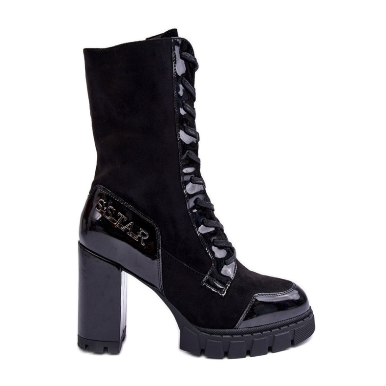 Botas Modelo Khariah UK169P Negro Piel/Ante - Step in style Botas Modelo Khariah UK169P Negro Piel/Ante - Step in style