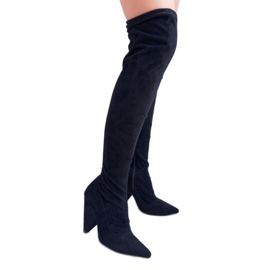 Step in style Botas Modelo Lu Boo XW37356 Gamuza Negra - Paso con estilo negro