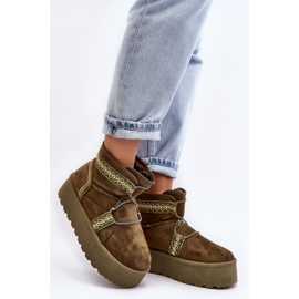 Step in style Botas de nieve Modelo Milson AA-21 Verde - Paso con estilo