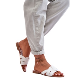 Step in style Sandalia Chanclas Modelo Aversa W-112 Blanco - Pisa con estilo